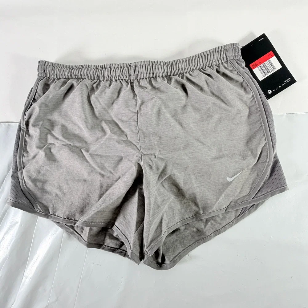 Nike Girls Tempo‎ Dri-FIT Running Shorts Gunsmoke Gray Large L NWT